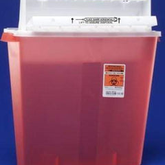 Sharps Container SharpStar In Room Translucent Red Base 18 1/2 H X 16 1/2 W X 6 D Inch Horizontal Entry 4 Gallon