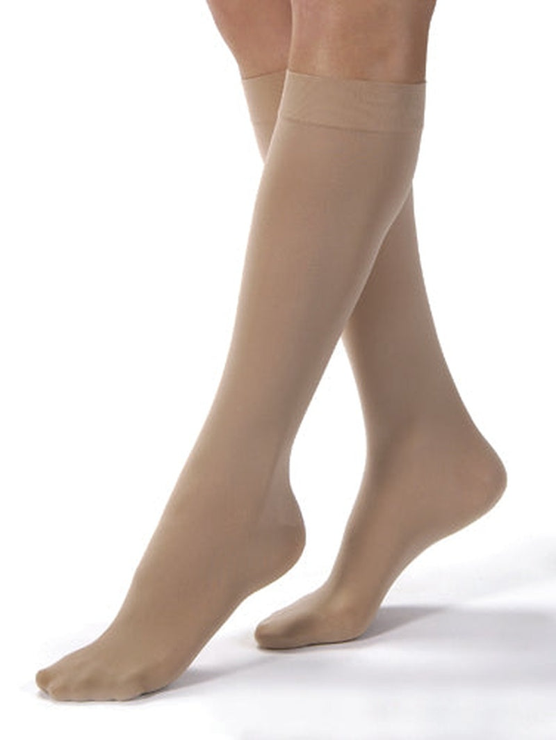 Jobst Opaque 15 20 Knee hi Silky Beige Large   All Care Store 