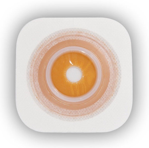Pediatric Ostomy Barrier Little Ones Sur Fit Natura Trim to Fit, Standard Wear Stomahesive Adhesive 1 3/4 Inch Flange Sur Fit Natura System Hydrocolloid 1 to 1 1/4 Inch Opening 4 X 4 Inch