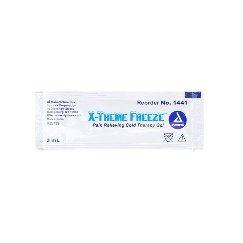 dynarex x treme freeze pain relieving cold therapy gel