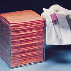 Biohazard Wipe BloodBloc Standard Absorbency 250 Count Poly Pack 4 X 4 Inch NonSterile Disposable