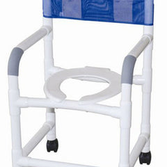 Shower Chair Pvc W/casters 18  Internal Width(custom)mjm