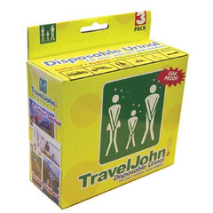 Travel John Disp Urinary Pouch  Bx/3   All Care Store