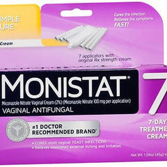 Vaginal Antifungal Monistat 7 2% Strength Suppository 7 per Box Applicator