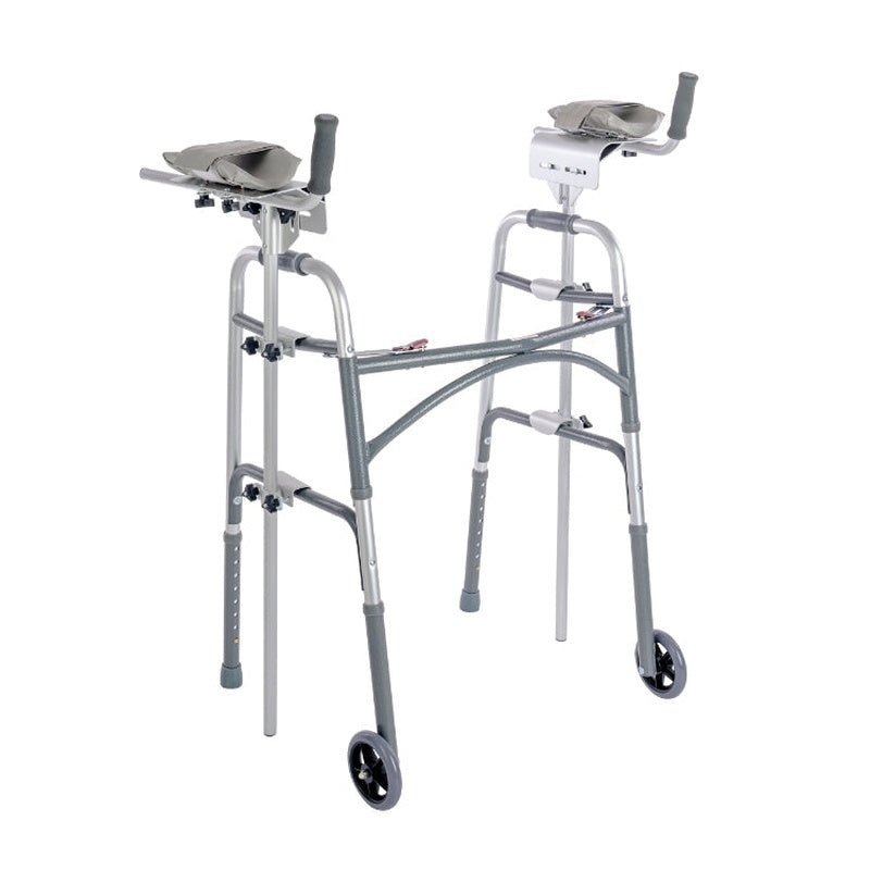 Dynarex forearm platform attachment with padded trough and adjustable strap for walkers
