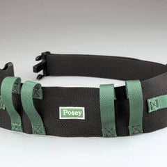 Gait Belt with Handles Posey 54 Inch Length Black / Green Nylon