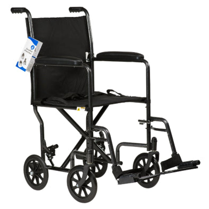 Dynarex DynaRide Wheelchair with Swing-Away Footrests ,8 inch Front Wheels ,250 lbs Weight Capacity ,10242
