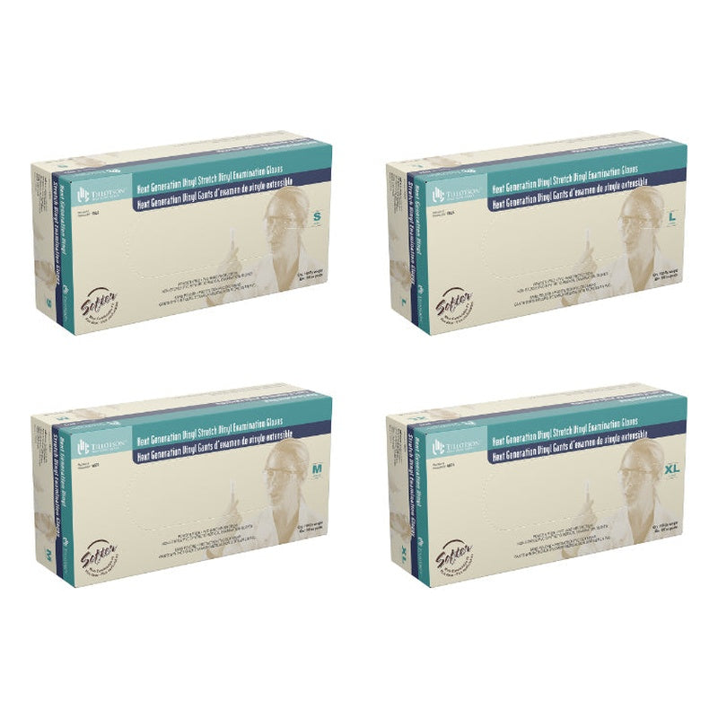 dynarex next generation stretch vinyl exam gloves