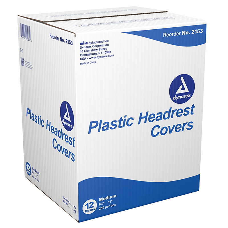 dynarex plastic headrest covers 1