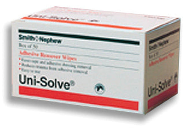 Uni solve Adhesive Remover Wipes  Bx/50   All Care Store