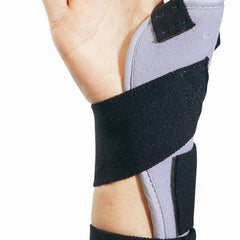 Thumb Splint ThumbSPICA One Size Fits Most Elastic Contact Closure Strap Black / Gray