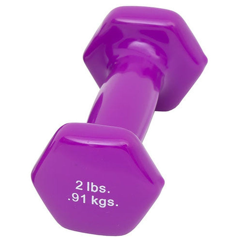 Dumbell Weight Color Neoprene Coated 2 Lb