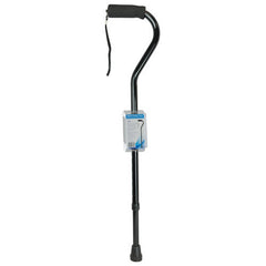 Cane  Soft Foam Offset Handle  Blue Jay  Black With Strap   All Care Store
