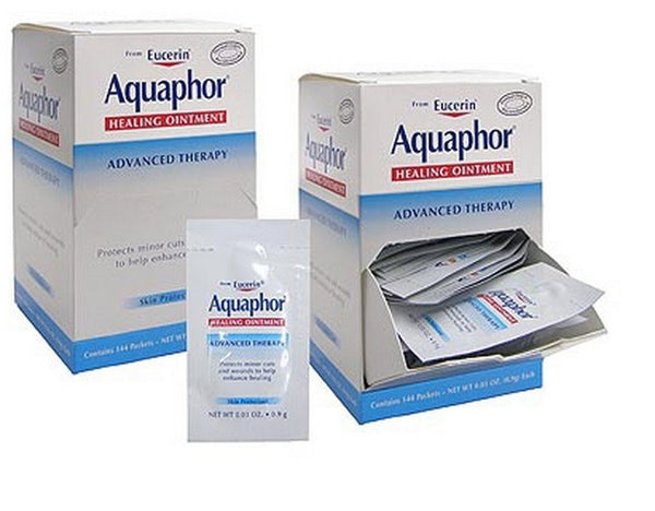 Hand and Body Moisturizer Aquaphor Advanced Therapy 0.9 Gram Individual Packet Unscented Ointment