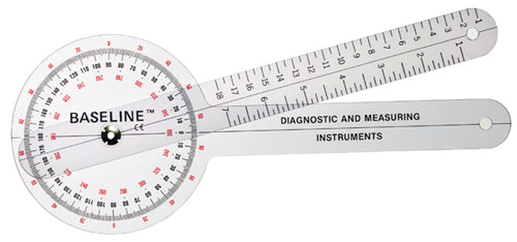 Baseline Goniometer 12  360d Plastic   All Care Store