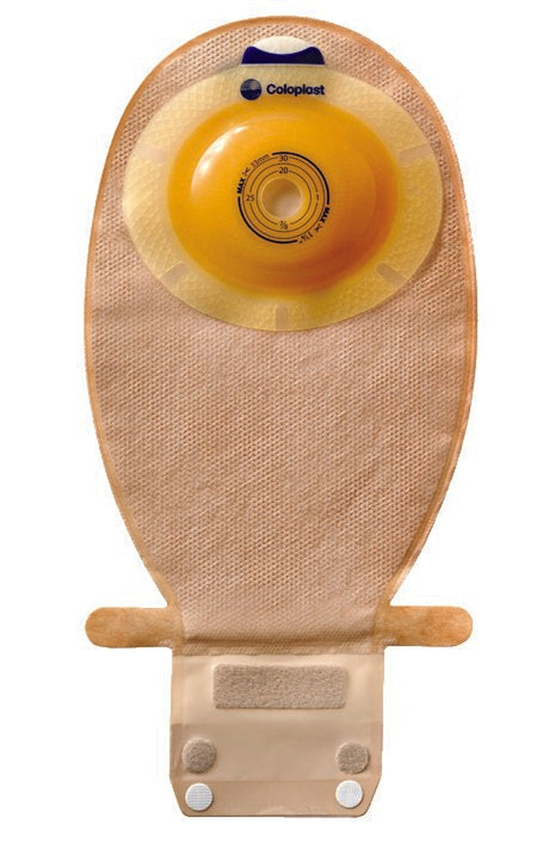 Ostomy Pouch SenSura EasiClose One Piece System 11 1/2 Inch Length, Maxi Convex Light, Pre Cut 1 1/8 Inch Stoma Drainable