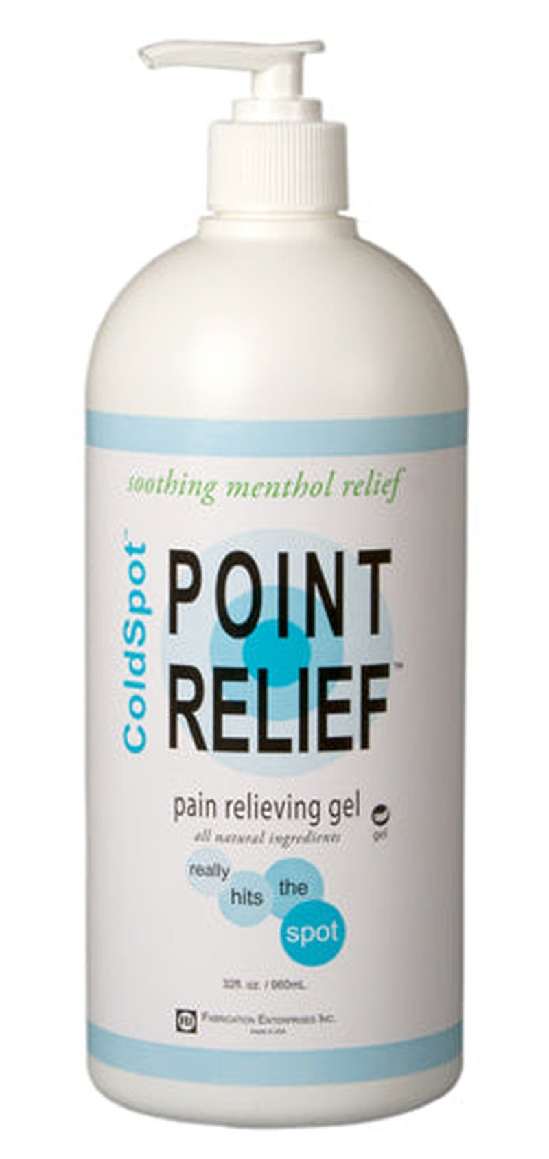 Point Relief Coldspot Pain Relief Gel  32oz Pump