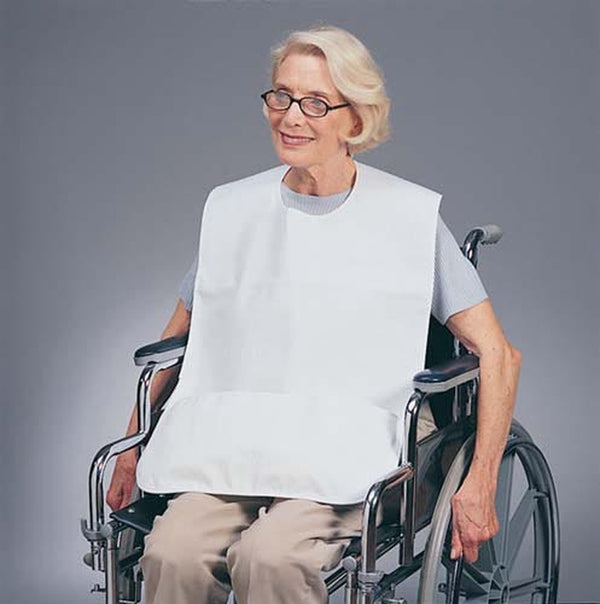 Barrier Bib With Catch Pocket 18 W X 30 L   All Care Store