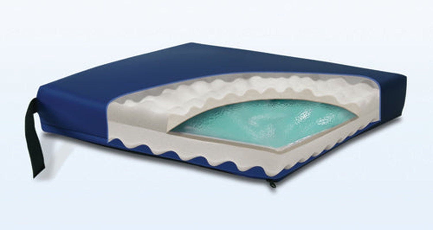 Gel Convoluted Foam Cushion 18  X 16  X 3   Navy   All Care Store