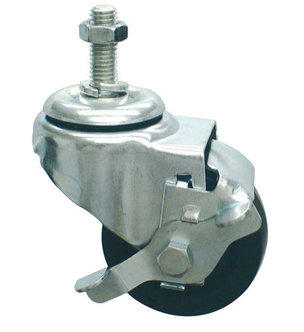 Locking Casters (set/4) 3  X 1-1/4  H/d Threaded Stem