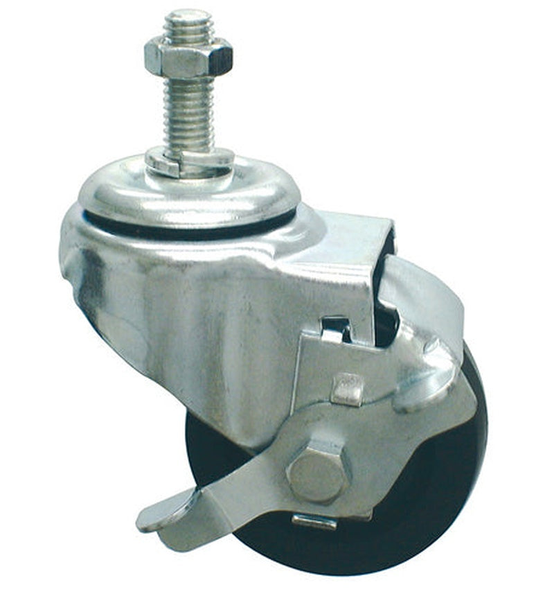 Locking Casters (set/4) 3  X 1-1/4  H/d Threaded Stem