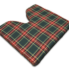 Coccyx Wheelchair Cushion Foam  Plaid  16  x 18  x 2   All Care Store