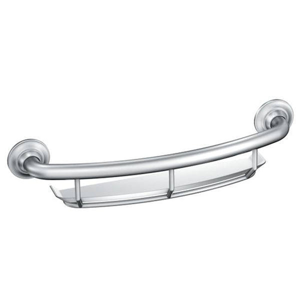 grab bar with built-in shelf