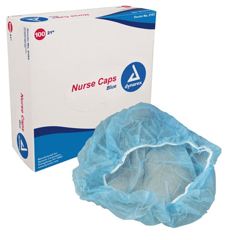 Surgical Caps White 24  Bx/100   All Care Store