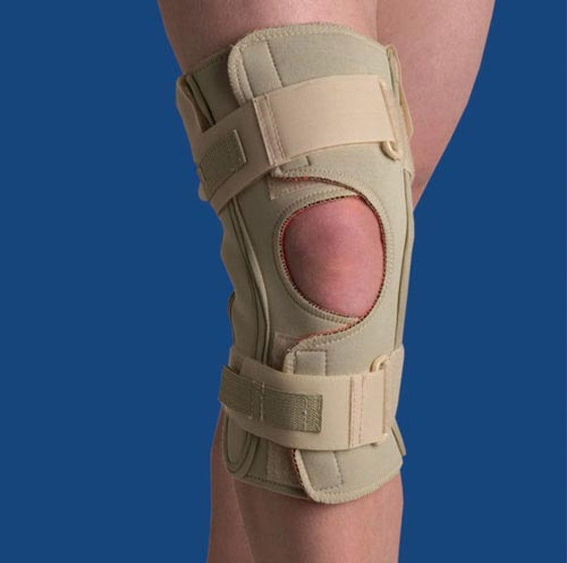 Hinged Knee Wrap Dual Pivot Beige Large   All Care Store