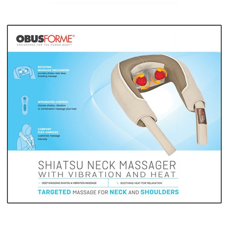Obus Shiatsu And Vibration Neck Massager W/heat   All Care Store