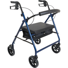 Bariatric Rollator W/ 8 Wheels Blue   All Care Store 