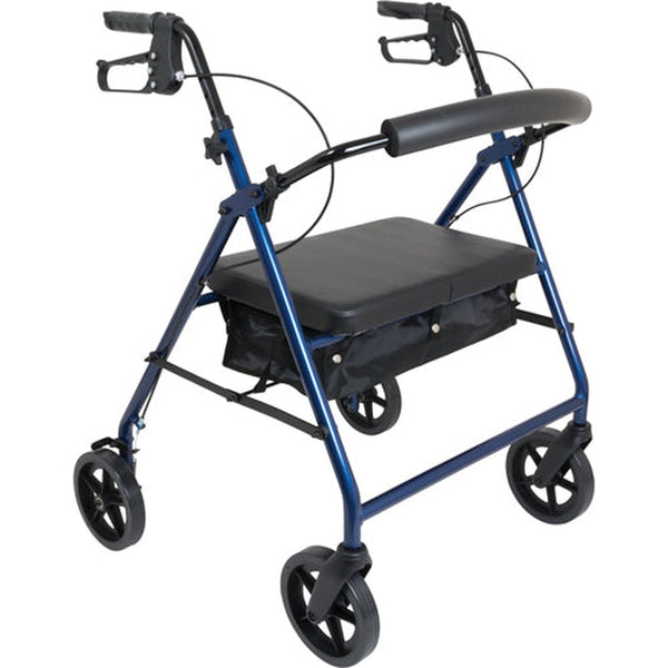 Bariatric Rollator W/ 8 Wheels Blue   All Care Store 