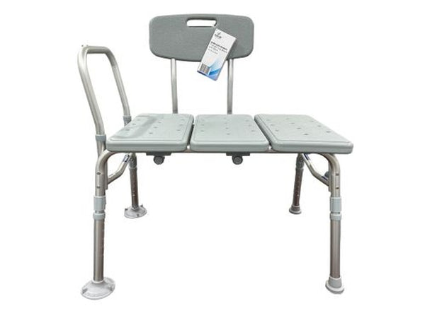 Bathroom Perfect Transfer Bench W/back  Blue Jay  Each   All Care Store