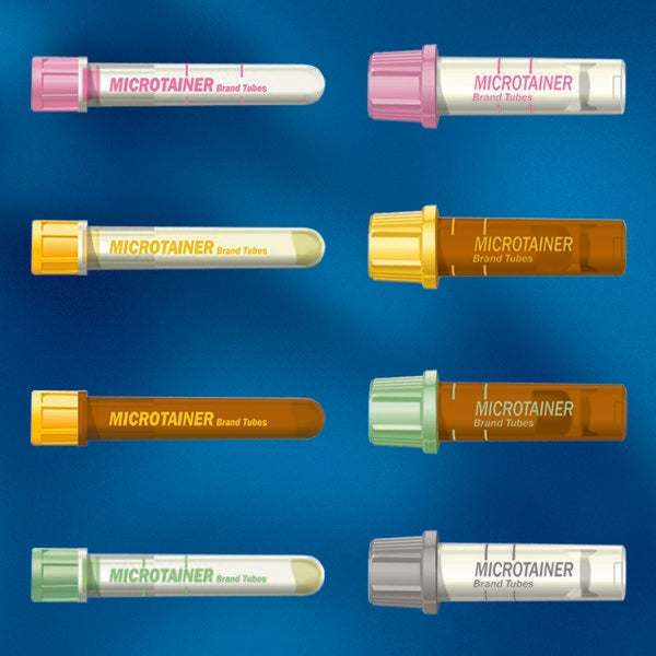 BD Microtainer SST Capillary Blood Collection Tube Clot Activator / Separator Gel Additive 400 µL to 600 µL BD Microgard Closure Plastic Tube