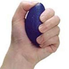 Hand Eggsercizer Medium Blue - Viscoelastic Grip Therapy Exerciser