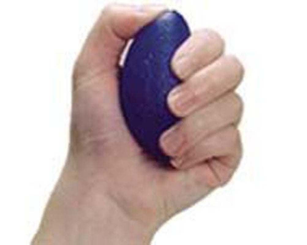 Hand Eggsercizer Medium Blue - Viscoelastic Grip Therapy Exerciser