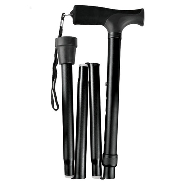 Cane  Folding Blue Jay Black  Pistol Grip  33    37   All Care Store 