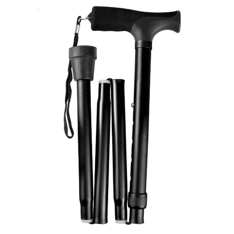 Cane  Folding Blue Jay Black  Pistol Grip  33    37   All Care Store 