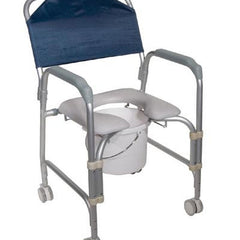 Aluminum Shower Chair/commode With Casters  Knockdown