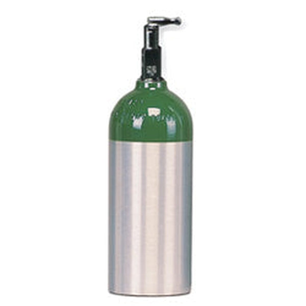 aluminum M9 oxygen cylinder with toggle valve