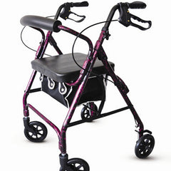 Rollator Alum   Flame Purple with Loop Brakes   PMI   All Care Store 