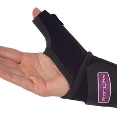 Thumb Support Universal Thumb O Prene One Size Fits Most Hook and Loop Closure Left or Right Hand Black