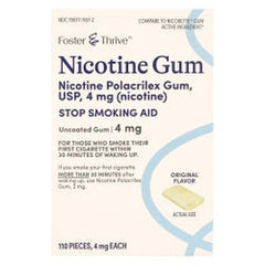 Stop Smoking Aid Foster & Thrive 4 mg Strength Gum, Packaging Type - Packet
