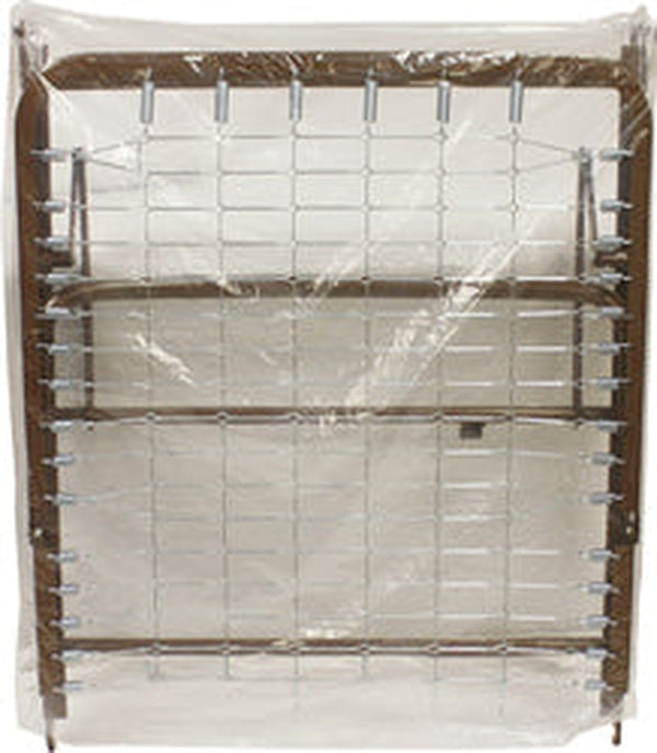 Clear Plastic 1/2 Split Spring Bed Cover, 1 mil, 36" x 7" x 45"