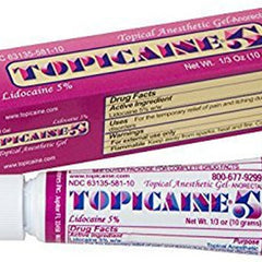 Topical Pain Relief Topicaine 5% Strength Lidocaine Topical Gel 10 Gram