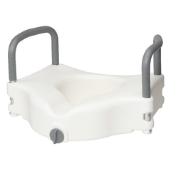 dynarex raised toilet seat with arms