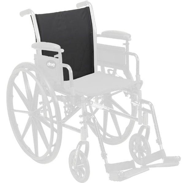 Drive Medical Back Upholstery 18  For Cruiser3  Black 1/each
