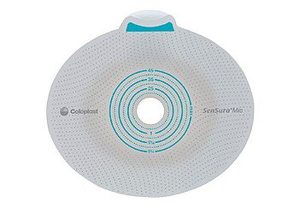 Ostomy Barrier SenSura Mio Flex Precut, Extended Wear Elastic Adhesive 50 mm Flange Red Code System 1 Inch Opening