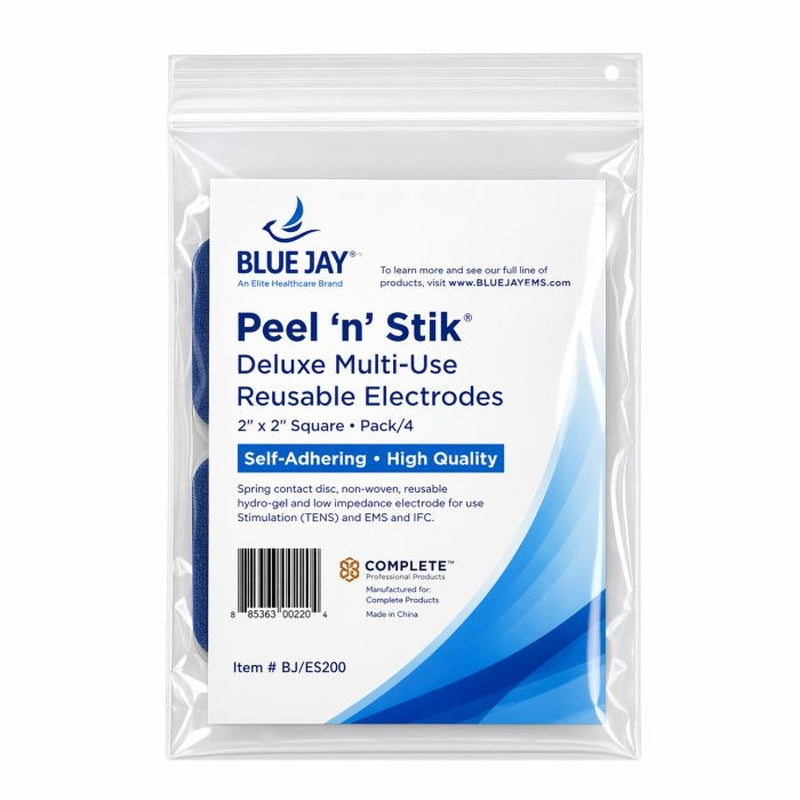 Blu Jay Electrodes 2  X 2  Blue Gel Pk/4