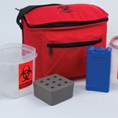 Insulated Biohazard Specimen Transport System Deluxe 5 1/2 X 7 X 9 Inch